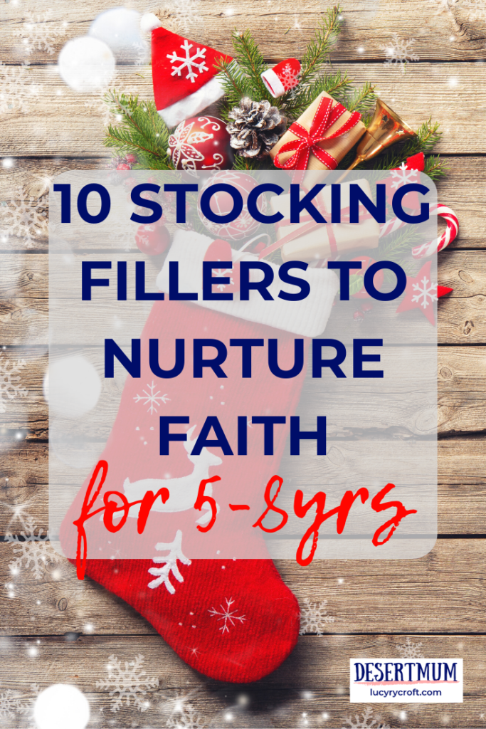 Faith-building stocking stuffers for your 5s-8s this Christmas! Fill their stocking with items to encourage and challenge them as they grow as Christians.