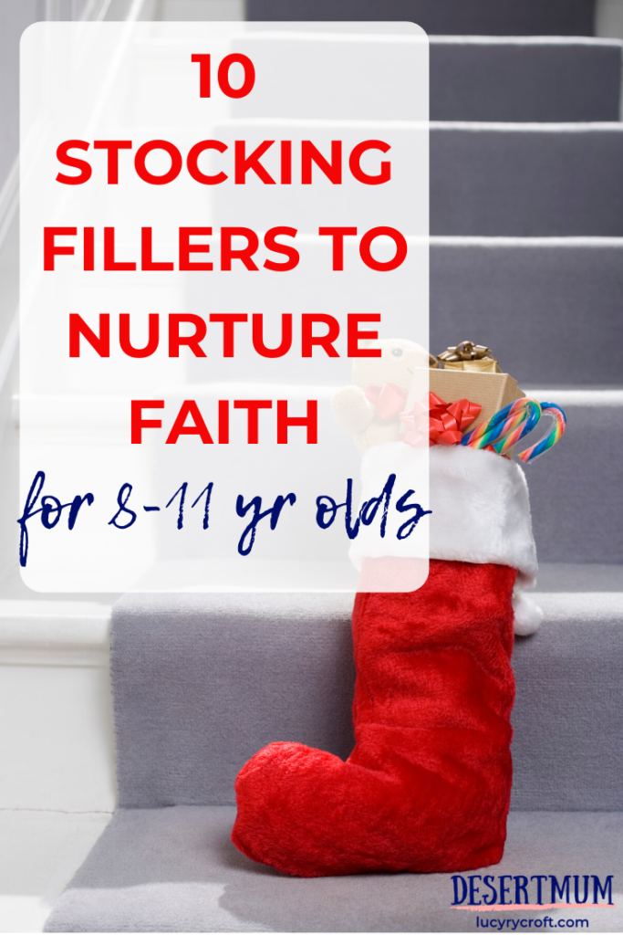 Faith-building stocking stuffers for your 8s-11s this Christmas! Fill their stocking with items to encourage and challenge them as they grow as Christians.