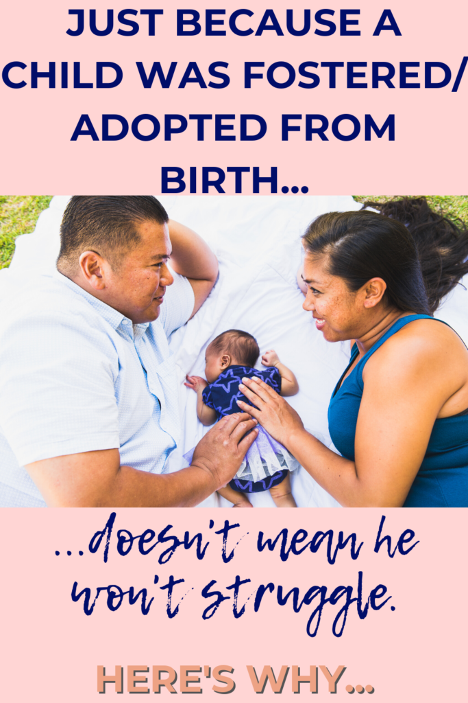 This article explains why adopted children are more susceptible to pre-birth factors which might affect their development, such as domestic violence, drinking alcohol and substance abuse. It counters the argument that just because a child is taken into care at birth they will be 'fine'.