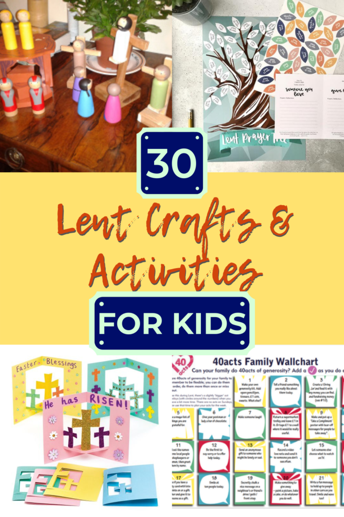 Looking for Lenten activities for kids? Here are 30 simple, creative ideas (including books, crafts and practices) - suitable for Catholic, Lutheran or Protestant Christians!