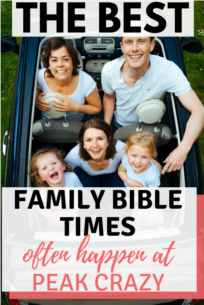 Family bible time ideas for when you’re tearing your hair out! This article will encourage you if you’re not sure whether any of your family devotionals are actually being absorbed.