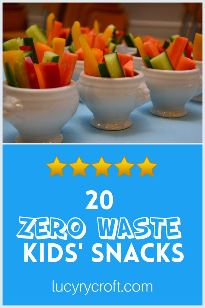 Looking for plastic free snacks for kids? With all the convenient kiddy snacks arriving in plastic, this blog post gives you 20 quick and easy zero waste snack ideas.